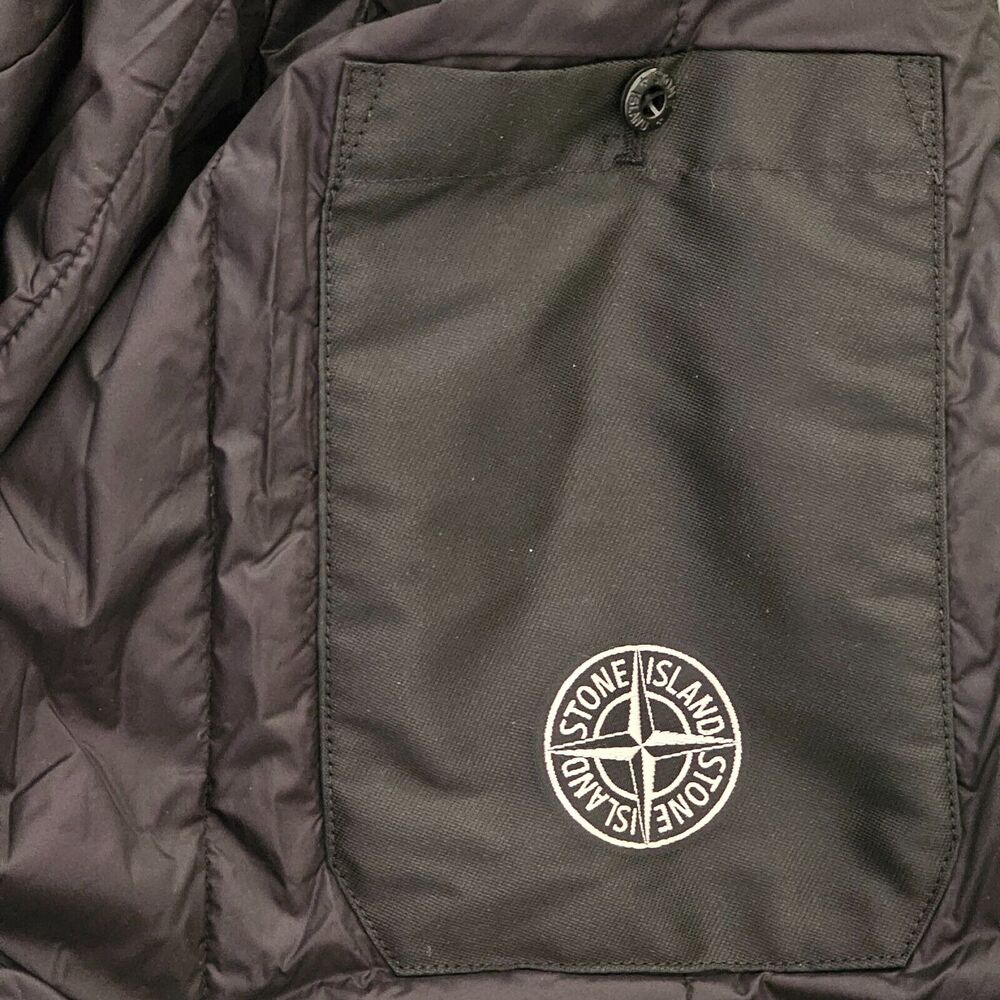 Stone Island Primaloft Insulation Hooded Fishtail Parka - Fabric - Green - Sz L - Picture 9 of 12